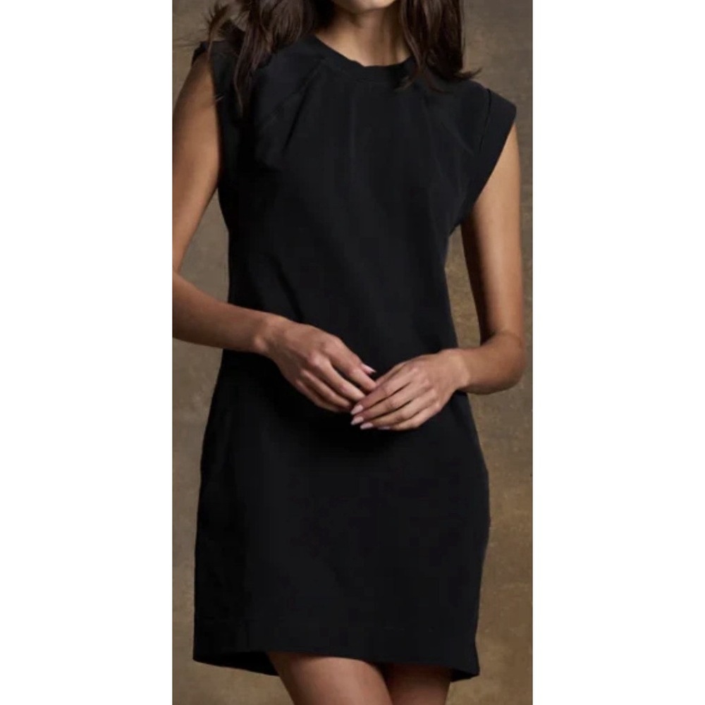 NWT Rowan Estelle Cap Sleeve Raglan Heritage Dress Black Size S